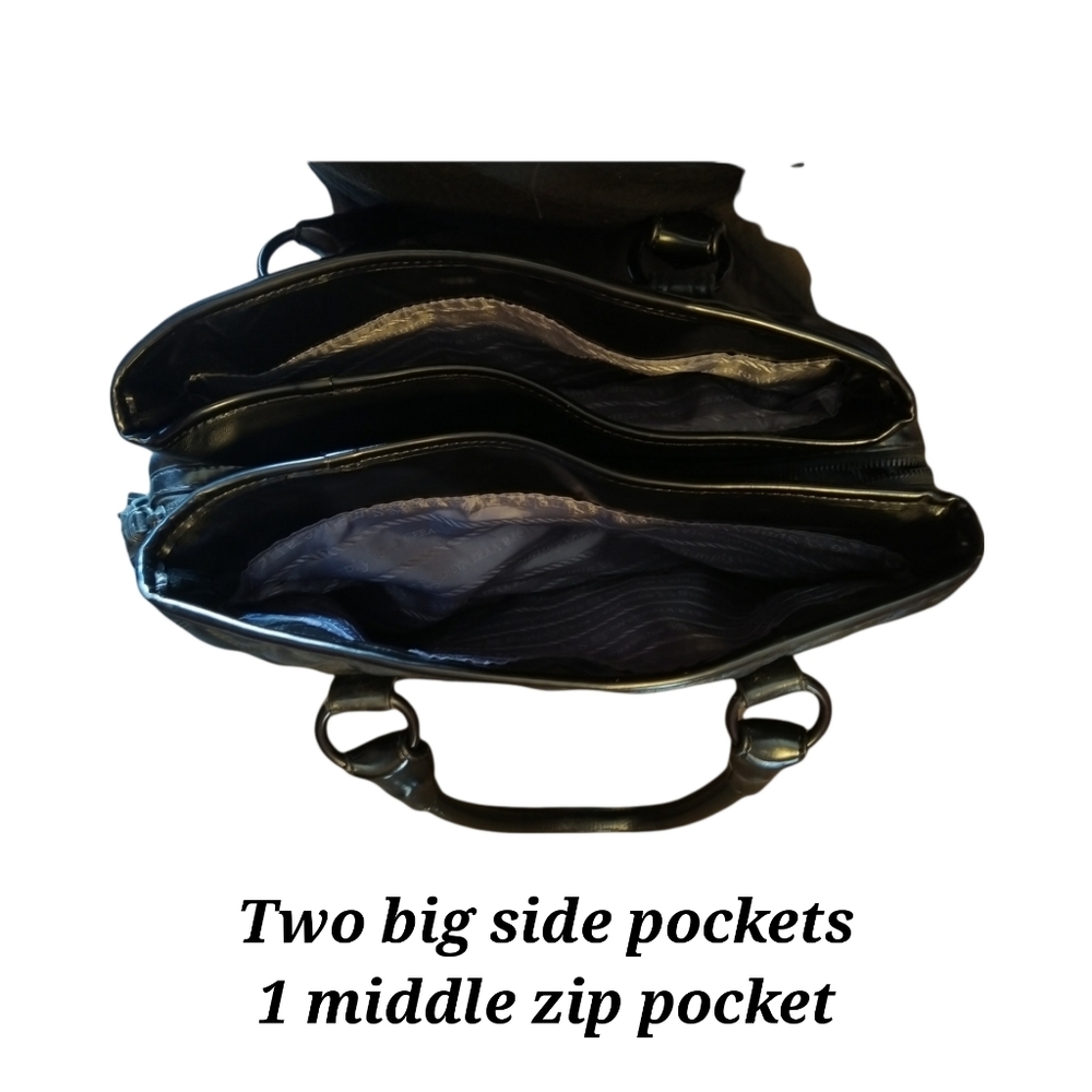 Simply Vera Wang Black Purse | Medium Size | 3 Pockets - Picture 4 of 7